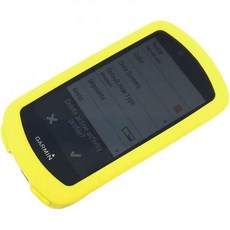 Garmin Edge 1030 Plus와 호환되는 케이스 GPS 내비게이션용 보호 실리콘 스킨 커버노란색, Yellow, 1개