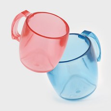 [수수수수퍼세일] !국내생산! 핸들 아크릴컵 플라스틱컵 양치용 다용도 다회용 200ml, 1개, 1개입