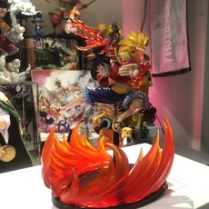 航海王 魯夫公仔 造型王意象化模型, 1個, 無燈版(魯夫版本1),含公仔（正版附盒