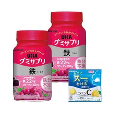 UHA 구미 사프리 철 30일분 병 2개 세트, 1개, 1g