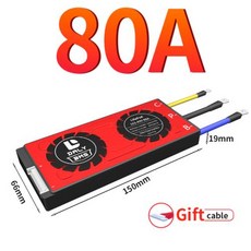 분할 분리 포트 DALY 18650 BMS 리튬 LiFePO4 배터리 팩 밸런스 포함 3S 4S 7S 8S 10S 13S 14S 16S 17S 20S, Li-ion 7S 24V, 80A separate port, 1개