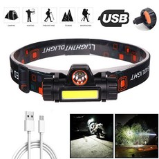 棲野Cheer 超亮LED迷你頭燈 強光多功能雙光源 磁吸USB充電 戶外釣魚露營必備, 1個, 101頭燈【14500電池】：頭燈+數據