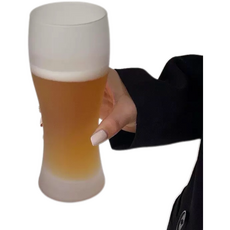도요사사키 아와다치 불투명 거품 맥주잔 360ml, 1개