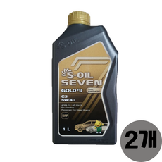 에쓰오일 세븐골드 5W40 합성 엔진오일, 2개