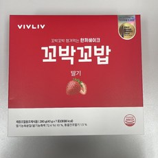 [ NEW ] 비브리브 꼬박꼬밥 단백질 쉐이크 딸기 (14개 1셋트) / 다이어트 식단관리 식사대용, 7개