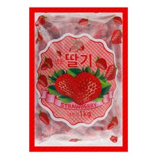 냉동딸기 수입산, 2개, 1kg