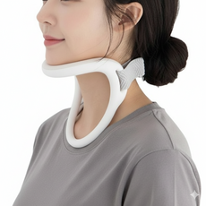 로블레 거북목 일자목 넥키퍼 경추 목 디스크 스트레칭, 1개