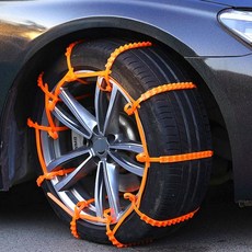 비상용 스노우체인 자동차 타이어체인 10P 일회용, 1개