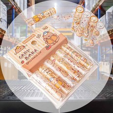 카피바라 연필캡 6P 보호캡 연필보호 펜슬뚜껑 아이브로우덮개 펜슬캡 아이브로우커버