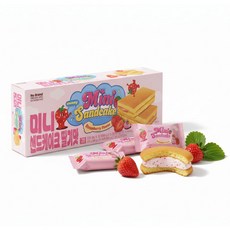 노브랜드 딸기맛 미니 샌드케이크, 3개, 400g