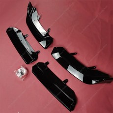 글로스 블랙 MP 스타일 프론트 범퍼 립 스포일러 스플리터 디퓨저 BMW G60 G61 520d 530e 550e i5 M60 M, [01] Gloss Black, 01 Gloss Black