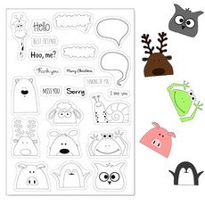 맞춤형 투명 스탬프 재사용 가능한 투명 스탬프 카드 제작용 스탬프 DIY 스크랩북 공예 및 장식, 맞춤형 투명 스탬프, 재사용 가능한 투명 스탬프, 카드