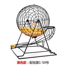 복권 추첨 기계 게임기 로또기계 무작위 번호 흔들기 뽑기 공 룰렛 행사용 게임 수동, A. 주황색 1-50번, 1개