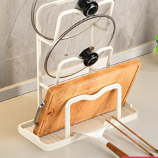 우이지아 냄비뚜껑 국자조리도구 받침대, 화이트3단, 1개