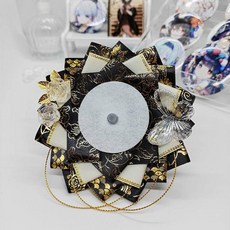 新款夏彦简约原创灰色无拖尾吧唧托吧唧托痛包diy底托, 深灰色（流光蝴蝶）, 1個