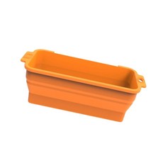 바비큐 그릴을 위한 식품 안전 실리콘 그리스 팬으로 기름을 효율적으로 수집합니다, Orange color
