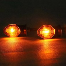 오토바이 방향 지시등 설치 1LED 표시기 점멸등 범용 자전거 2개 쉬운 신호 앰버