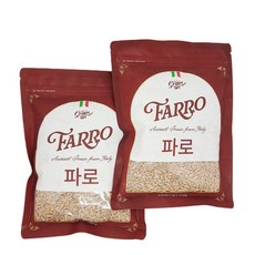 [그레인온] 파로(엠머) 밀 500g x2개(총1kg)_2024년산/이탈리아산 고대곡물, 2개