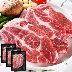 [신선 한돈] 목살 1인분 소포장고기 국내산 냉장육, 200g, 3개