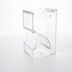 PJ小舖 倉鼠自動餵食器 300ml 小寵自動餵食器 倉鼠 金絲熊 刺蝟 蜜袋鼯 龍貓 天竺鼠, 透明, 1個