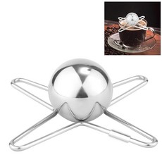 XIHIRCD 커피 냉각 도구 3.8cm(1.57인치) 스테인리스 스틸 쿨러 볼 금속 아이스 스피어 재사용 가능한 에스프레소 겨울왕국 와인 위스키 버번 칵테일에 이상적 오, XIHIRCD 커피 냉각 도구, 3.8cm(1.57인치