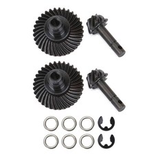 AMK 2 RC 크롤러 축 SCX10 업그레이드를 위한 금속 III 베벨 기어 링 피니언 기어 세트 8T-24T 1/10 카프라 차동 액슬 세트 AR44 AR45 F9 (8T, 8T-33T, 1개