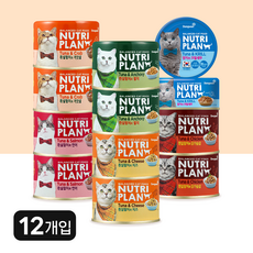 동원 뉴트리플랜 고양이 습식캔, 콤보(각2개씩), 160g, 12개