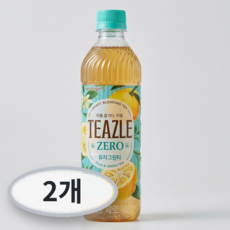 웅진 티즐 제로 유자 그린티 500ml, 2개