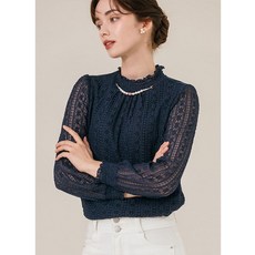 막스까르띠지오 목걸이SET 터키쉬 반하이넥 레이스 블라우스 602916