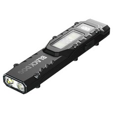 BLACKDOG 나이트 블레이드 R1 전술 포켓 초슬림 휴대용 손전등 배터리형 CBD2550ZM019, 1개, 블랙