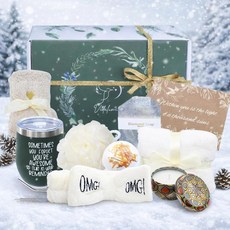 Vidalumina 여성용 크리스마스 선물 - 텀블러 배쓰밤 수세미 및 양초가 포함된 홀리데이 스파 상자 | 엄마 아내 할머니 또는 친구를 위한 셀프 케어 세트 생일, Vidalumina 여성용 크리스마스 선물 - 텀블러,