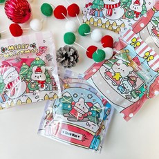 크리스마스 선물 포장봉투 3종10매씩, 1세트