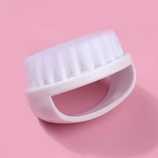 1Pc 탑 청소 네일 브러쉬 아트 플라스틱 소프트 먼지 제거 케어 UV 젤 매니큐어 도구 메이크업 스크러빙, 1개