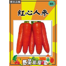 野菜部屋 I05 紅心人參種子 半斤, 1包