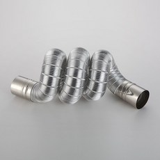 주름 연통 스텐 주름관 보일러 자바라 후드 덕트 자재 튜브 인터페이스5cm x 1.5m, 지름 5cm 연장 1.5m+테이프, 1개