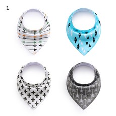 구미 물수건 아기 턱받이 아기 턱받이 벨벳 면 삼각 수건 모유 용품 봄 가을 스타일, 회색 화살표