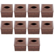 지오리빙 업소용 고목냅킨함 10p, 브라운, 10개