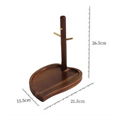 玄關實木鑰匙收納架：門口創意置物擺件，進門掛鑰匙收納盒，限時特惠中, JM006【相思木+黃銅】, 1個