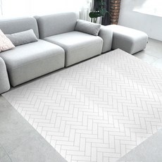 화이트 헤링본 200x300cm 놀이방 발코니 층간소음 매트 거실 어린이집 놀이매트 유아매트 국산