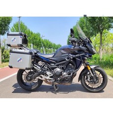 YAMAHA TRACER900 GT/MT-09 TRACER 鋁製三箱套件, 1個, 32公升側箱一套 (黑)+專用側箱架,不搭配後箱