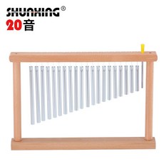 오르프 타악기 윈드벨 차임벨 밴드 교구 차임 빔 윈드 실버 반주 20음, 20음  실버
