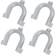 Nvguoes 4Pcs 세탁기 배수 호스 홀더 후크 U자형 식기세척기 안전한 배수를 위한