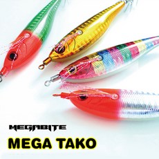 메가바이트 메가타코 수평 레이저 에기 95mm 문어 미끼 루어 홀로그램 애기, 수박