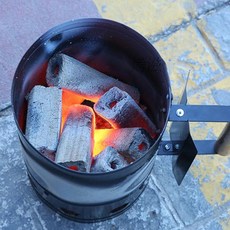 BBQ 차콜스타터 도구 펜션, 블랙