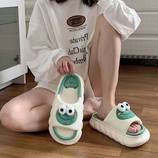 하늬바람 귀염뽀짝 캐릭터 동물 린넨 슬리퍼 폭신한 쿠션감 층간소음 사계절 집들이 선물용 데일리템 커플템