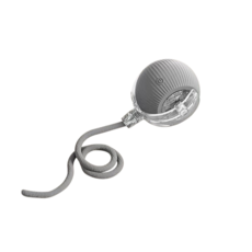 寵物自動感應互動滾滾球 貓咪玩具 90分鐘續航, 灰色, 1個