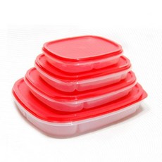 주방 밀폐용기 사각형 적층 투명 플라스틱 냉장고 보관 반찬통 세트