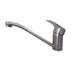 【DIY合作社】304不鏽鋼檯面廚房龍頭 冷熱雙控40芯 不鏽鋼立栓, 1個