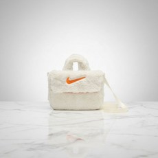 나이키 주니어 아이보리 인조퍼 가벼운 미니 크로스백, FREE