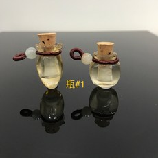 彩雅寶石精品 黃水晶手工瓶 尖底精油瓶 迷你香水寶瓶, 1個, 尖底瓶